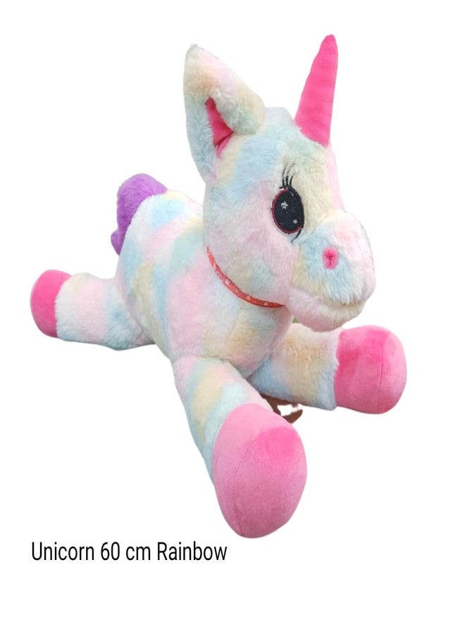 Stuff Tree Large Unicorn 60 cm Soft Toys for Kids Girls Boys Girlfriend Rainbow Valentine Color Gift Item, Home Decor Super Soft Gift Item - Image 3